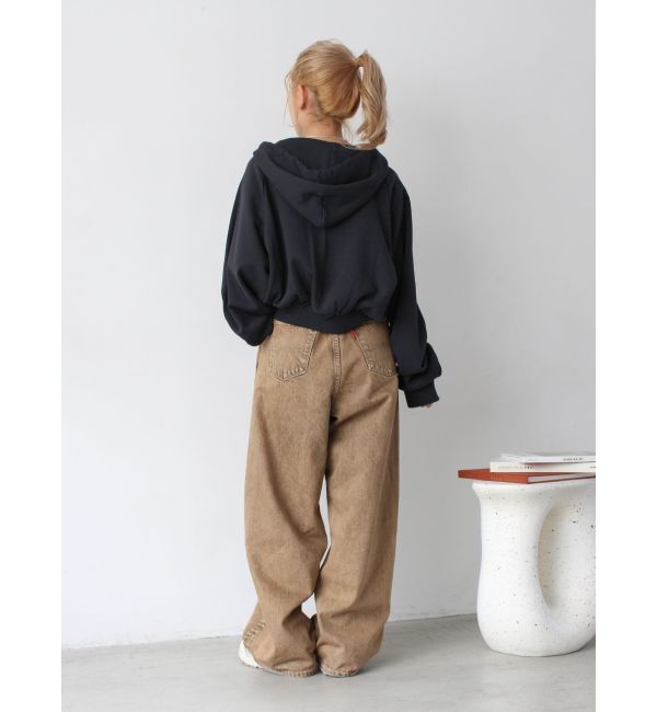 Ungrid「ダブルジップショートパーカー」|パーカー|