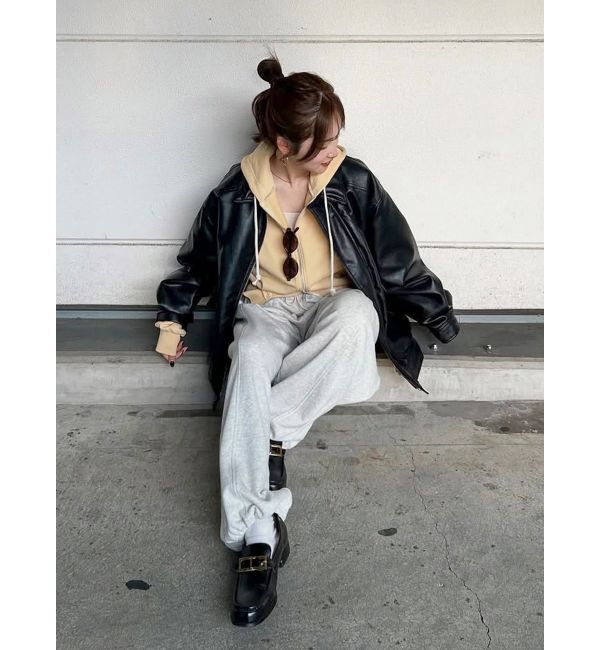 Ungrid「ダブルジップショートパーカー」|パーカー|イエロー