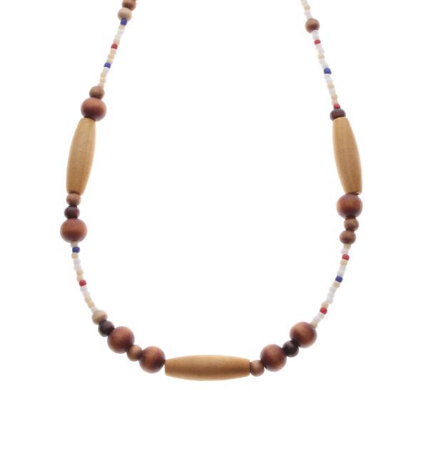 Ungrid「ウッドコンビビーズネックレス」|ネックレス|