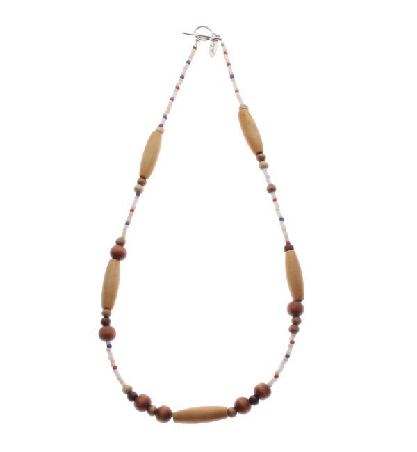 Ungrid「ウッドコンビビーズネックレス」|ネックレス|