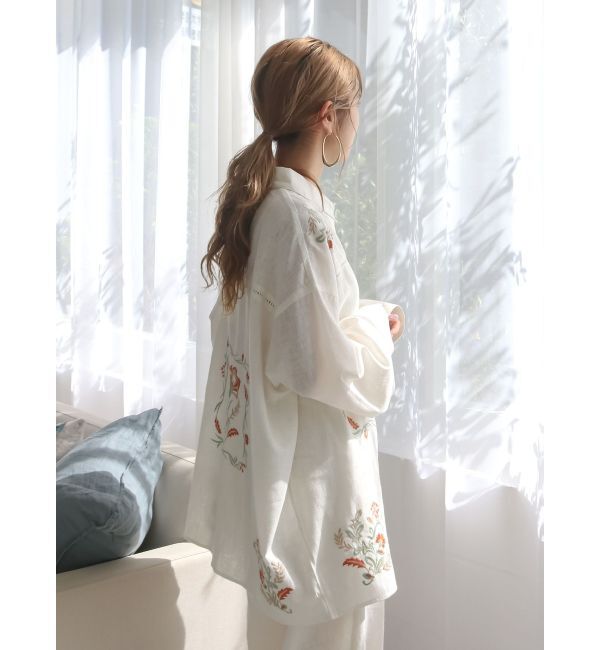 Ungrid「エンブロイダリーエスニックシャツ」|シャツ・ブラウス|