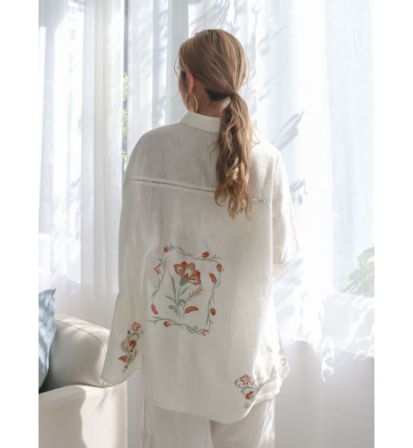 Ungrid「エンブロイダリーエスニックシャツ」|シャツ・ブラウス|