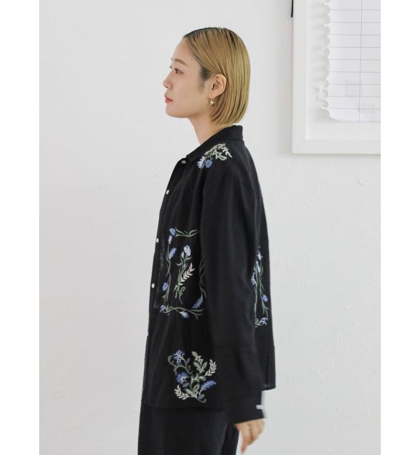 Ungrid「エンブロイダリーエスニックシャツ」|シャツ・ブラウス|