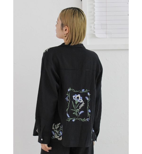 Ungrid「エンブロイダリーエスニックシャツ」|シャツ・ブラウス|