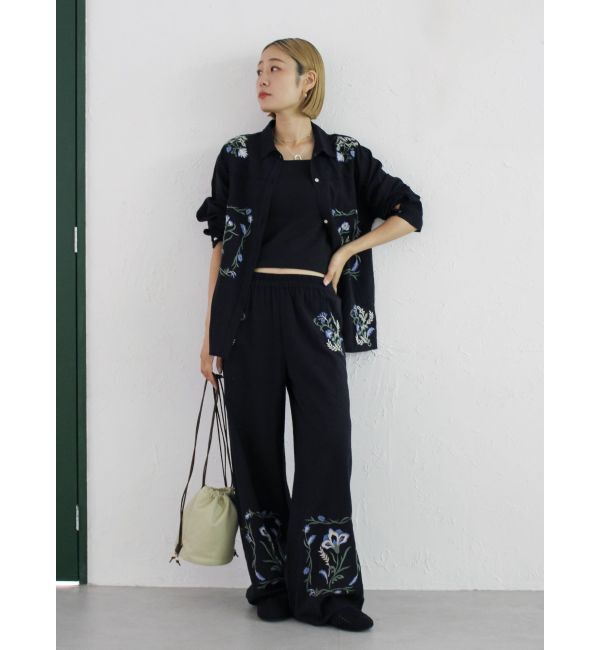 Ungrid「エンブロイダリーエスニックシャツ」|シャツ・ブラウス|