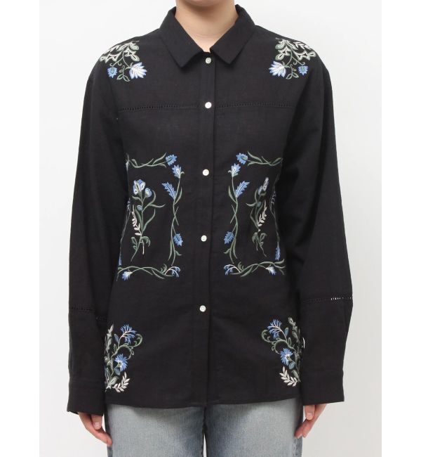 Ungrid「エンブロイダリーエスニックシャツ」|シャツ・ブラウス|