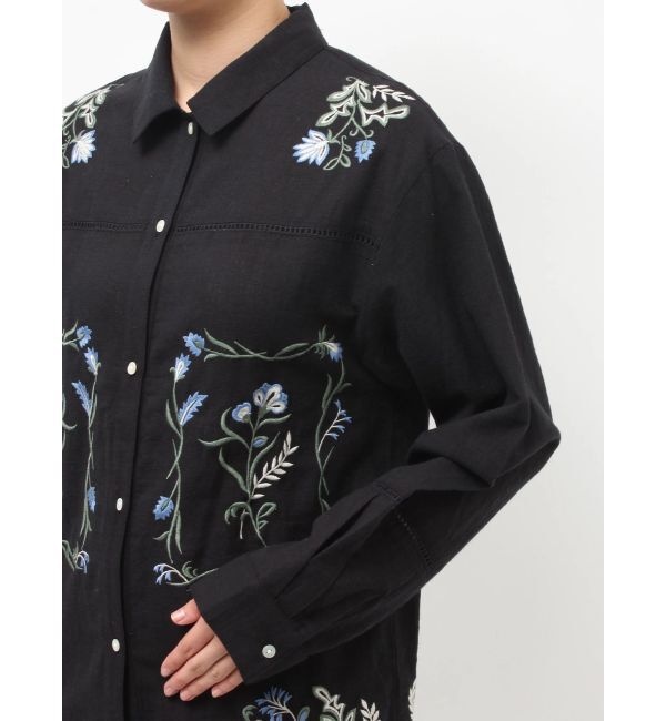 Ungrid「エンブロイダリーエスニックシャツ」|シャツ・ブラウス|