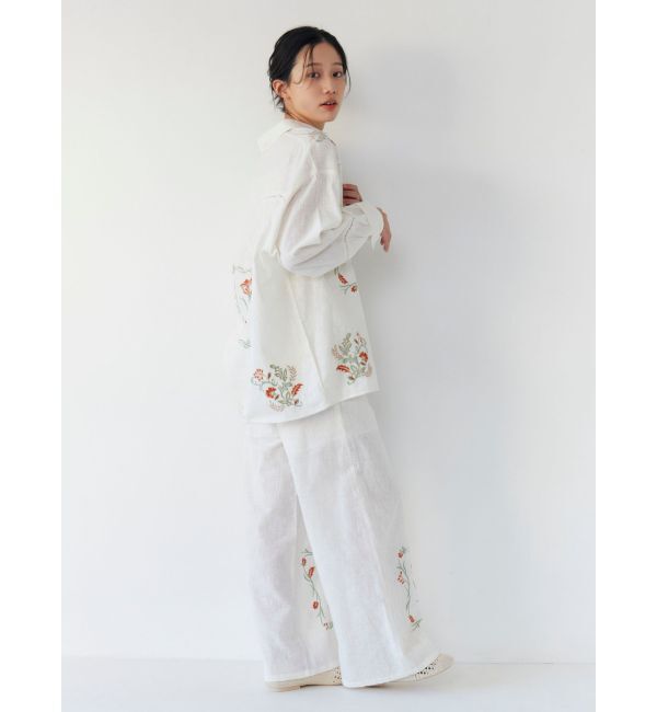 Ungrid「エンブロイダリーエスニックシャツ」|シャツ・ブラウス|