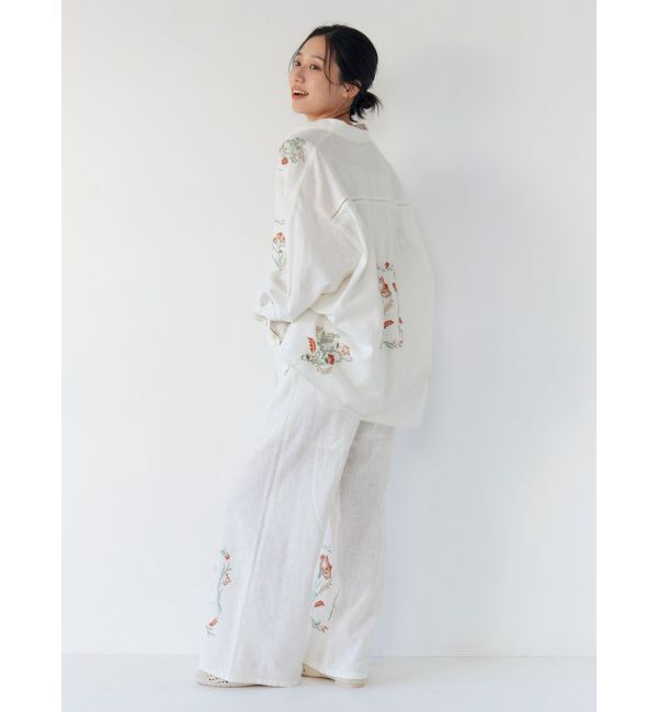 Ungrid「エンブロイダリーエスニックシャツ」|シャツ・ブラウス|