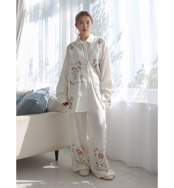 Ungrid「エンブロイダリーエスニックラフパンツ」|その他|