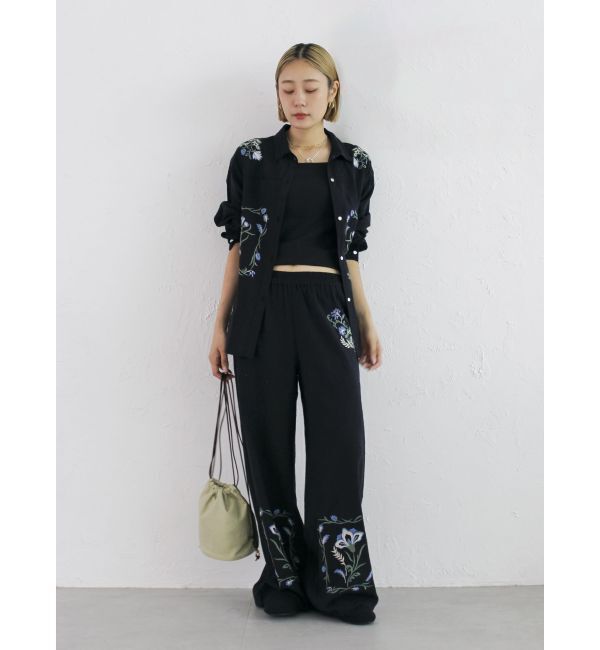 Ungrid「エンブロイダリーエスニックラフパンツ」|その他|