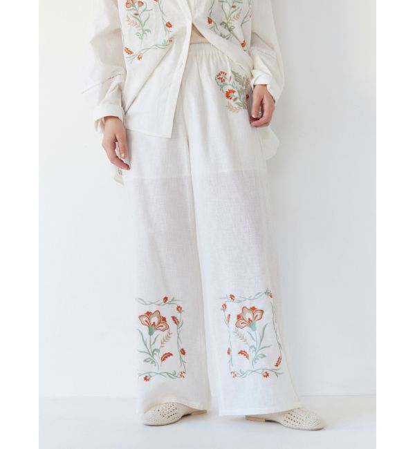 Ungrid「エンブロイダリーエスニックラフパンツ」|その他|