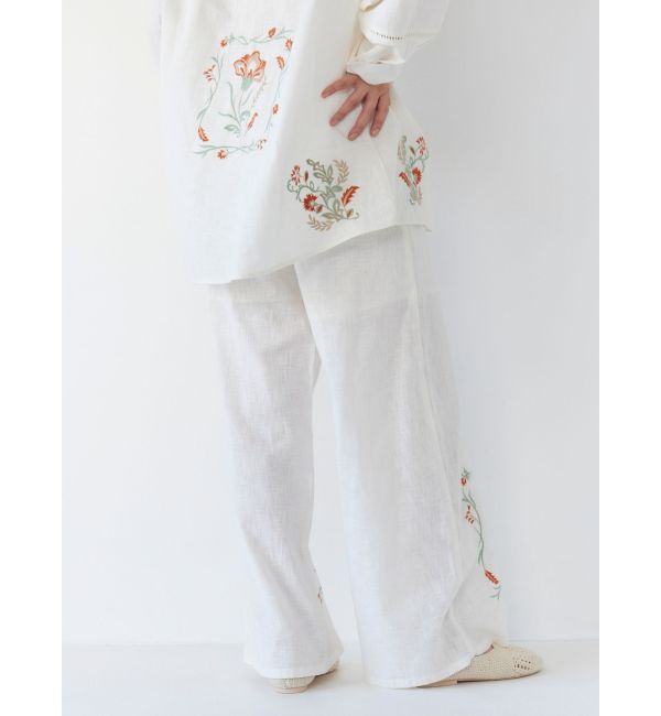 Ungrid「エンブロイダリーエスニックラフパンツ」|その他|
