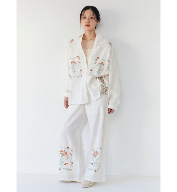 Ungrid「エンブロイダリーエスニックラフパンツ」|その他|