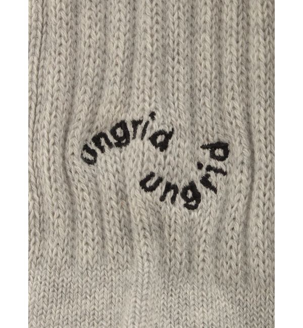 Ungrid「【Ungrid&times;靴下屋】刺繍アメリブ2pacソックス」|ソックス|