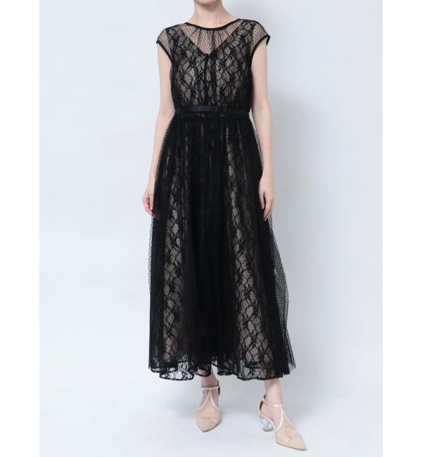 LAGUNAMOON「LADYチュールレイヤードレースワンピース」|ワンピース|