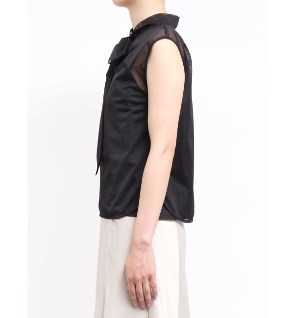 LAGUNAMOON「2WAYメッシュボウタイブラウス」|シャツ・ブラウス|