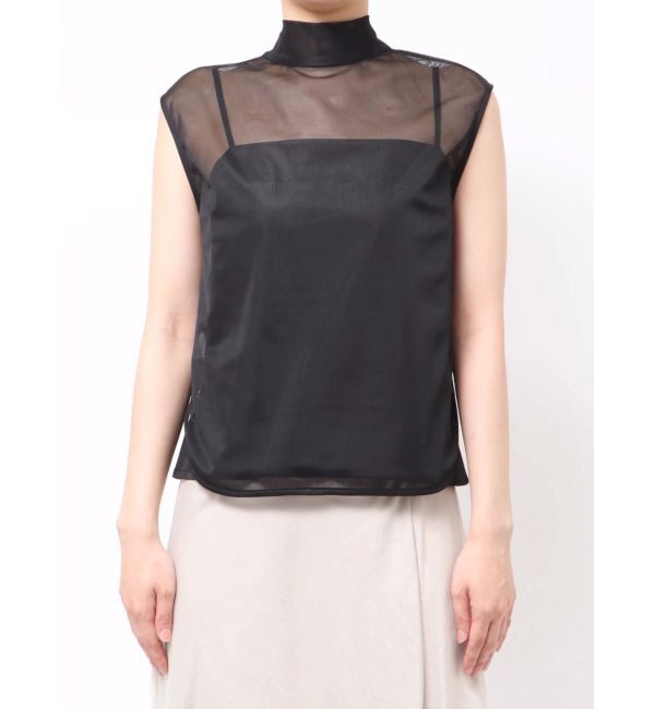 LAGUNAMOON「2WAYメッシュボウタイブラウス」|シャツ・ブラウス|