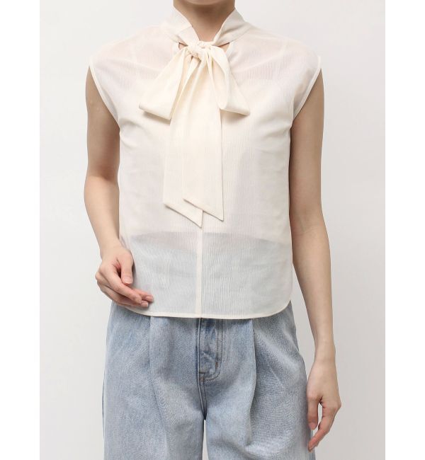 LAGUNAMOON「2WAYメッシュボウタイブラウス」|シャツ・ブラウス|