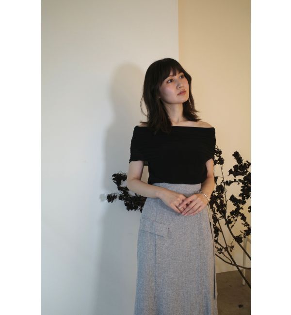 LAGUNAMOON「ノースリーブオフショルチュールトップス」|Tシャツ・カットソー|
