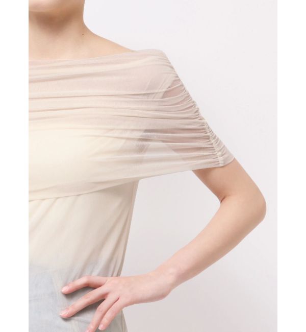 LAGUNAMOON「ノースリーブオフショルチュールトップス」|Tシャツ・カットソー|