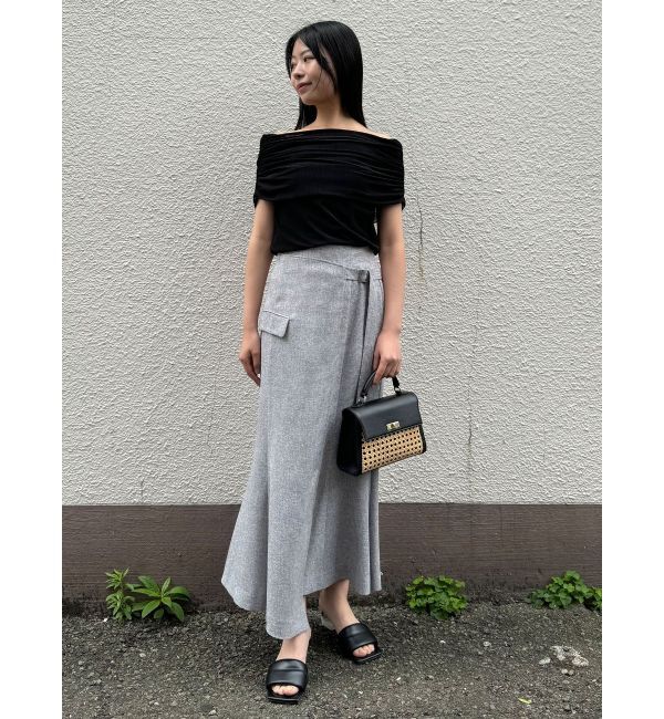 LAGUNAMOON「ノースリーブオフショルチュールトップス」|Tシャツ・カットソー|