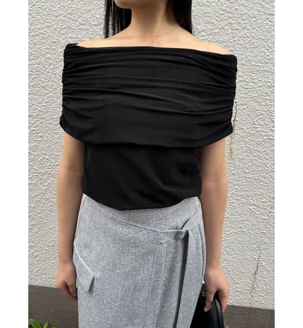 LAGUNAMOON「ノースリーブオフショルチュールトップス」|Tシャツ・カットソー|