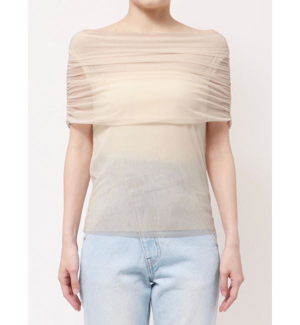 LAGUNAMOON「ノースリーブオフショルチュールトップス」|Tシャツ・カットソー|