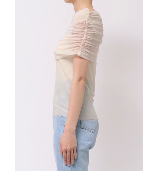 LAGUNAMOON「ノースリーブオフショルチュールトップス」|Tシャツ・カットソー|