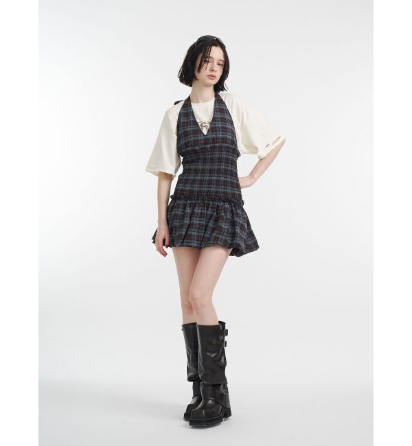 jouetie「ホルターネックバルーンミニジャンスカ」|ジャンパースカート|