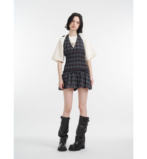 jouetie「ホルターネックバルーンミニジャンスカ」|ジャンパースカート|