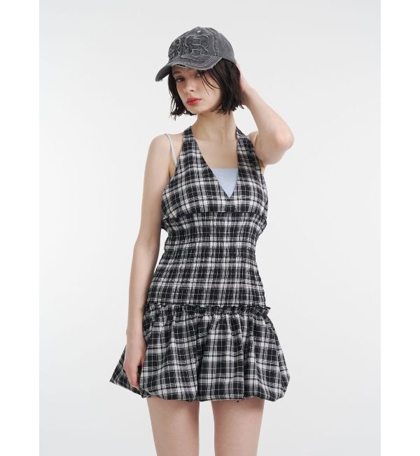 jouetie「ホルターネックバルーンミニジャンスカ」|ジャンパースカート|