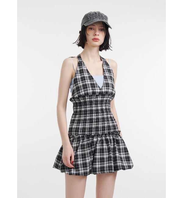 jouetie「ホルターネックバルーンミニジャンスカ」|ジャンパースカート|