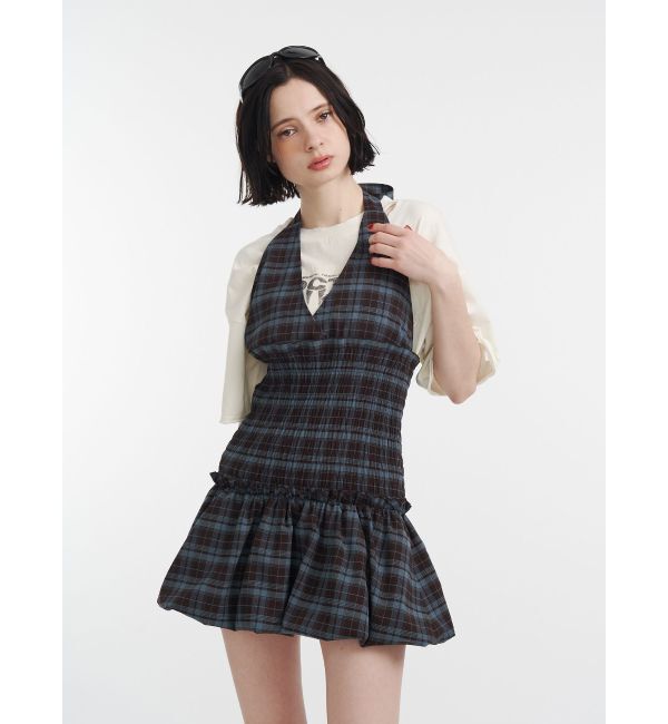 jouetie「ホルターネックバルーンミニジャンスカ」|ジャンパースカート|