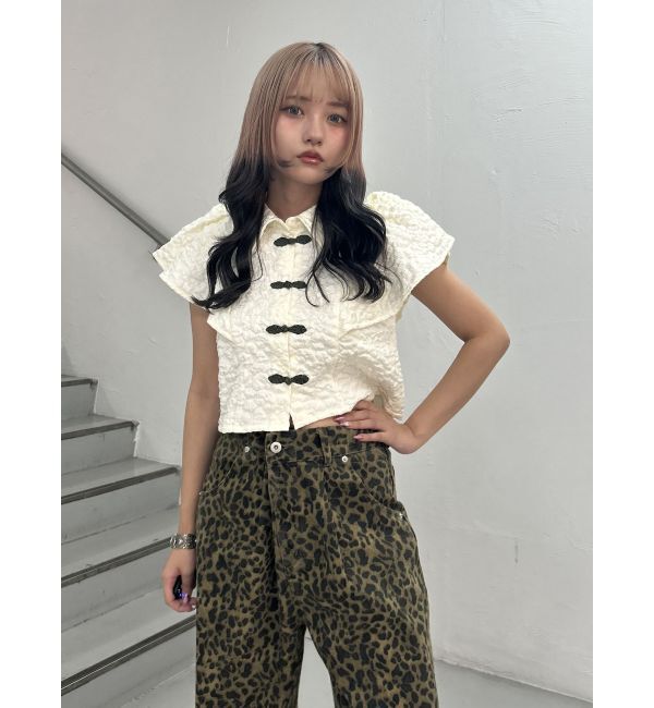 jouetie「フレアスリーブチャイナブラウス」|シャツ・ブラウス|