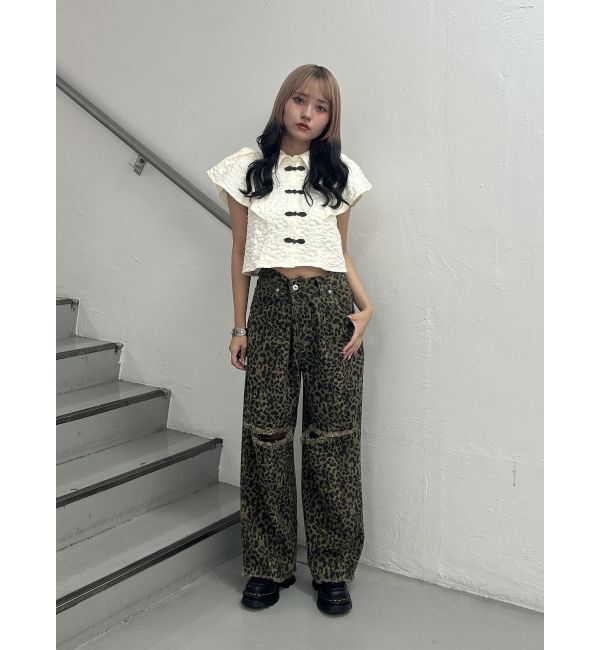 jouetie「フレアスリーブチャイナブラウス」|シャツ・ブラウス|