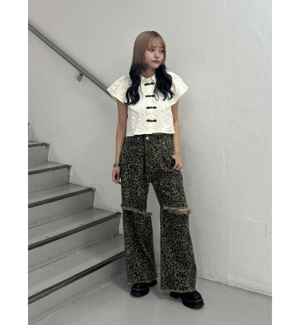 jouetie「フレアスリーブチャイナブラウス」|シャツ・ブラウス|