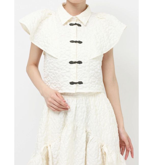jouetie「フレアスリーブチャイナブラウス」|シャツ・ブラウス|