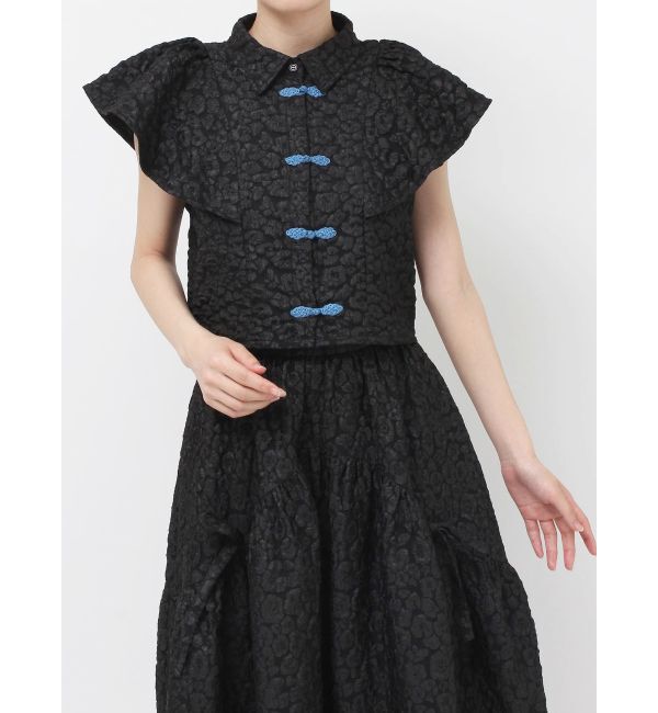 jouetie「フレアスリーブチャイナブラウス」|シャツ・ブラウス|