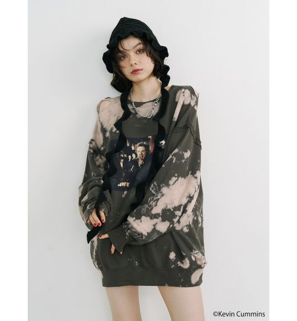 jouetie「【KevinCummins&times;jouetie】フォトダメージプルオーバー」|パーカー|