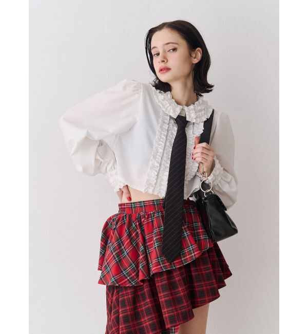 jouetie「フリルカラーショートブラウス」|シャツ・ブラウス|