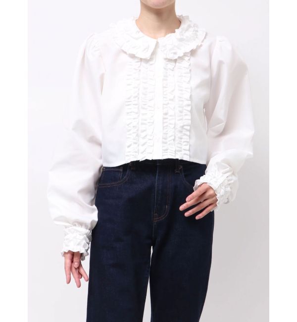 jouetie「フリルカラーショートブラウス」|シャツ・ブラウス|