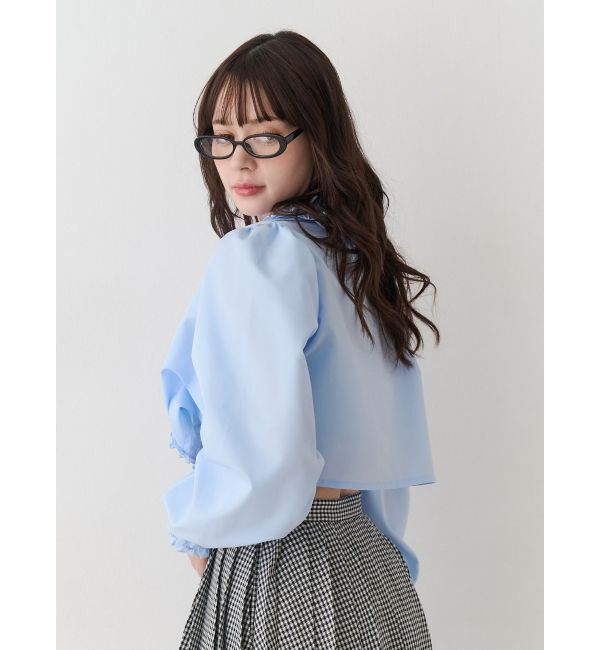 jouetie「フリルカラーショートブラウス」|シャツ・ブラウス|