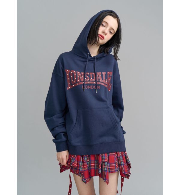 jouetie「【LONSDALE&times;jouetie】スタッズBIGフーディー」|その他|ネイビー