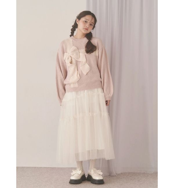 merry jenny「petit flowerチュールキャミワンピース」|ワンピース|