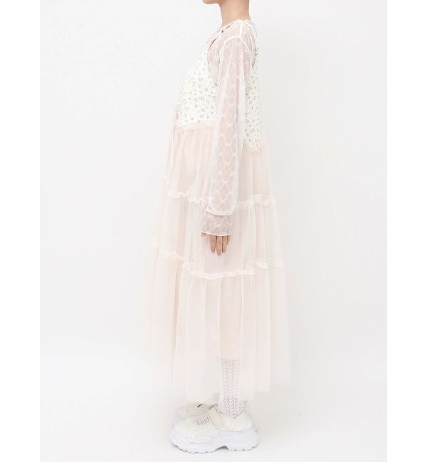 merry jenny「petit flowerチュールキャミワンピース」|ワンピース|