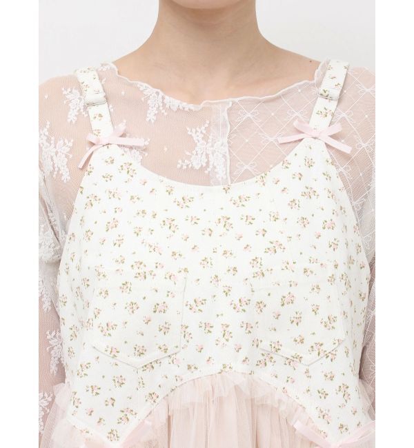 merry jenny「petit flowerチュールキャミワンピース」|ワンピース|