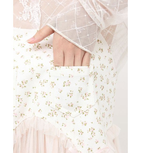 merry jenny「petit flowerチュールキャミワンピース」|ワンピース|