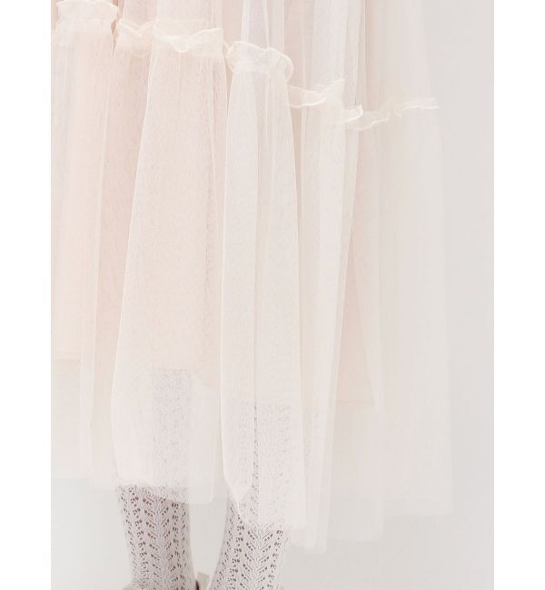 merry jenny「petit flowerチュールキャミワンピース」|ワンピース|