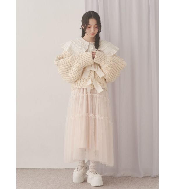 merry jenny「petit flowerチュールキャミワンピース」|ワンピース|